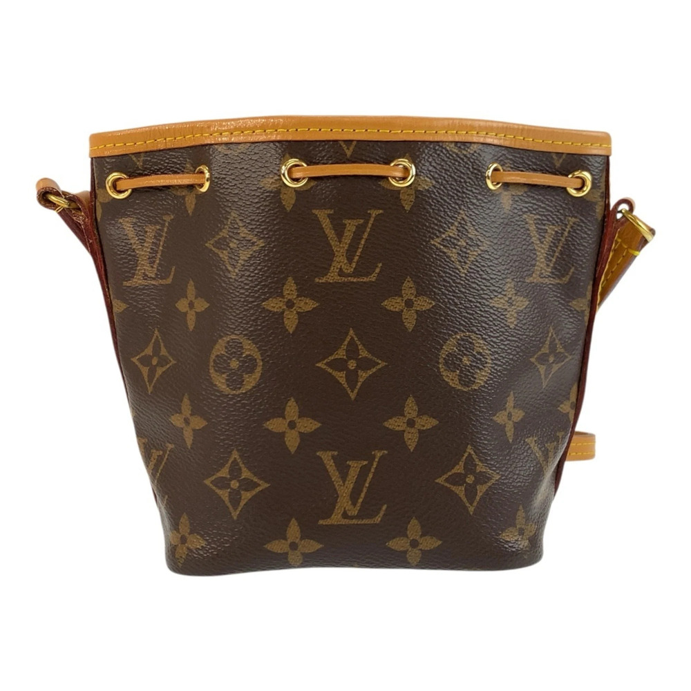 LOUIS VUITTON Louis Vuitton Monogram Nano Noe Brown Gold Hardware Leather Sho... - Picture 2 of 8